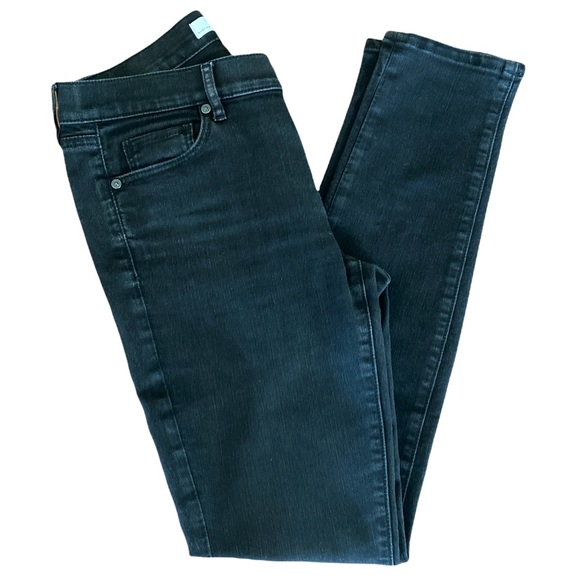 Loft Curvy Straight Black Jeans C - Picture 3 of 6